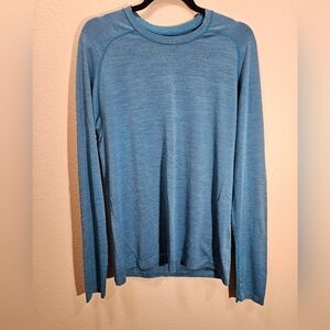 Lululemon Metal Vent Tech Blue Long Sleeve Shirt Men Size Medium